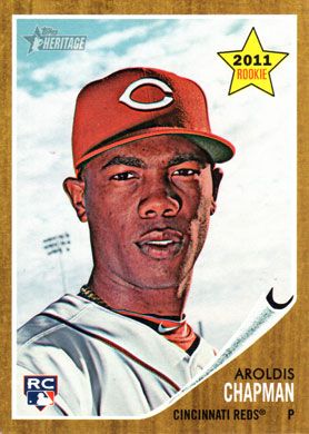 2011 Topps Heritage #199 Aroldis Chapman