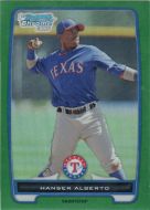 2012 Bowman Chrome Prospects Green Refractor #BCP141 Hanser Alberto 