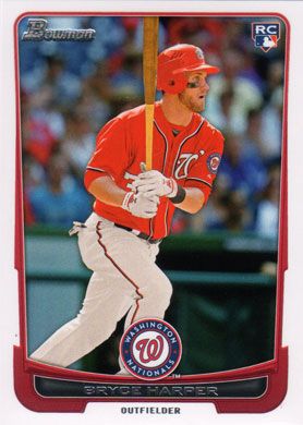 2012 Bowman Draft #10 Bryce Harper 