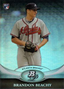 2011 Bowman Platinum #25 Brandon Beachy 