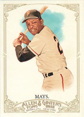 2012 Topps Allen & Ginter #210 Willie Mays 