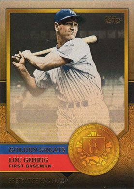 2012 Topps Golden Greats #GG-2 Lou Gehrig 