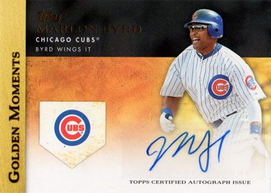 2012 Topps Golden Moments Autographs #MBY Marlon Byrd Autographed 