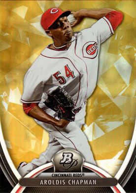 2013 Bowman Platinum Gold #67 Aroldis Chapman