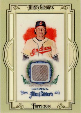 2013 Topps Allen & Ginter Framed Mini Relics #AGR-AC Asdrubal Cabrera Jersey 