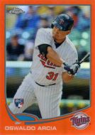 2013 Topps Chrome Orange Refractor #186 Oswaldo Arcia 