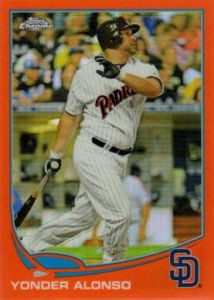 2013 Topps Chrome Orange Refractor #149 Yonder Alonso 