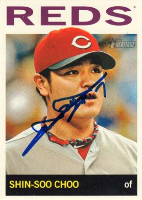 2013 Topps Heritage #105 Shin-Soo Choo Autographed