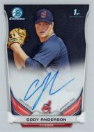 2014 Bowman Chrome Prospect Autographs #BCAP-CA Cody Anderson