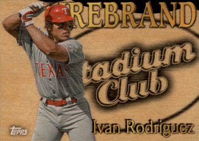 2014 Topps Archives Stadium Club Firebrand #FB-IR Ivan Rodriguez