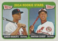 2014 Topps Heritage #49 X. Bogaerts/J. Schoop Rookie Stars 