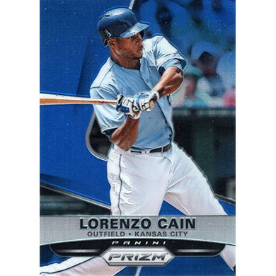 2015 Panini Prizm Prizms Blue #8 Lorenzo Cain