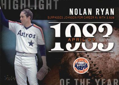 2015 Topps Highlight of the Year #H-22 Nolan Ryan