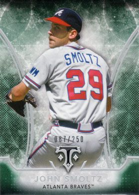 2015 Topps Triple Threads Emerald #12 John Smoltz