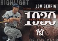 2015 Topps Update Highlight of the Year #H-62 Lou Gehrig