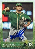 2015 Topps Update #US261 R.J. Alvarez Autographed