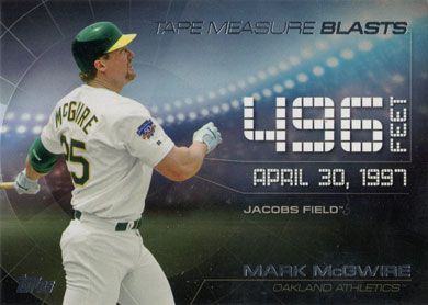 2015 Topps Update Tape Measure Blasts #TMB-11 Mark McGwire