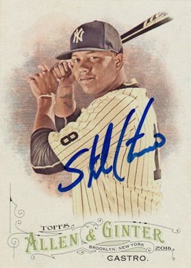 2016 Topps Allen & Ginter #314 Starlin Castro SP Autographed