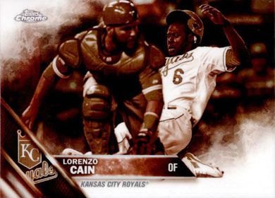 2016 Topps Chrome Sepia Refractor #2 Lorenzo Cain