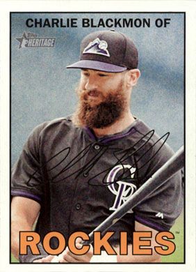 2016 Topps Heritage #497 Charlie Blackmon SP