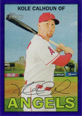 2016 Topps Heritage Chrome Purple Refractor #THC-40 Kole Calhoun