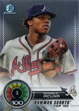 2018 Bowman Chrome Scouts Top 100 #BTP-2 Ronald Acuna