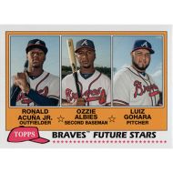 2018 Topps Archives 81 Future Stars #FS-BRA R. Acuna Jr./O. Albies/L. Gohara