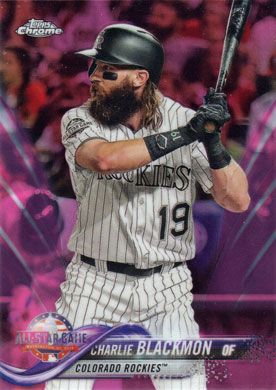 2018 Topps Chrome Update Pink Refractor #HMT96 Charlie Blackmon All-Star