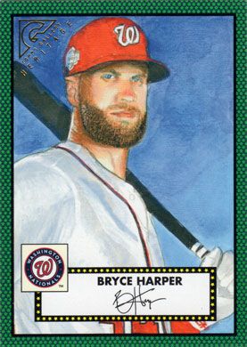 2018 Topps Gallery Heritage Green #H-19 Bryce Harper