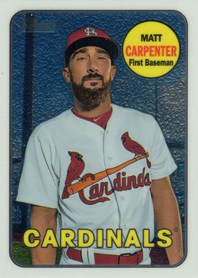 2018 Topps Heritage Chrome #THC-18 Matt Carpenter