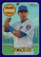 2018 Topps Heritage Chrome Purple Refractor #THC-247 Willson Contreras