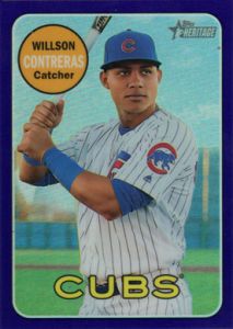 2018 Topps Heritage Chrome Purple Refractor #THC-247 Willson Contreras