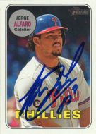 2018 Topps Heritage #352 Jorge Alfaro Autographed