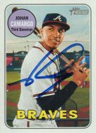 2018 Topps Heritage #141 Johan Camargo Autographed