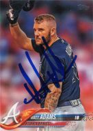 2018 Topps #178 Matt Adams Autographed