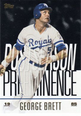 2018 Topps Update Postseason Preeminence Black #PO-6 George Brett