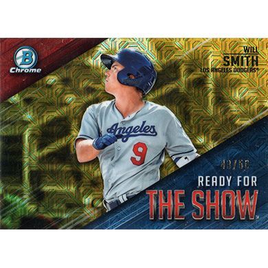 2019 Bowman Chrome Mega Box Ready for the Show Gold Refractor #RFTS-5 Will Smith