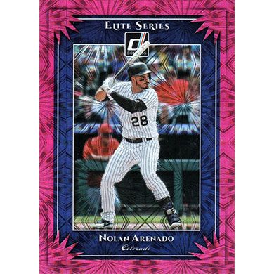 2019 Donruss Elite Series Pink Firework #ES8 Nolan Arenado