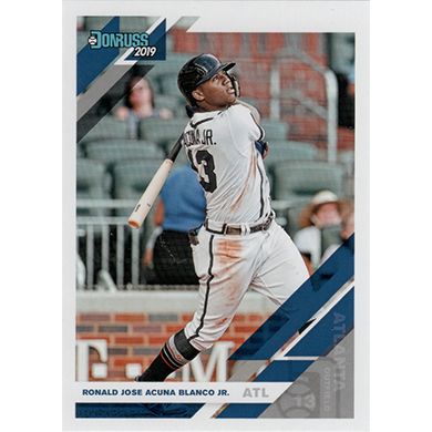 2019 Donruss Variations #87 Ronald Acuna Jr. Full Name