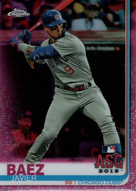 2019 Topps Chrome Update Pink Refractor #75 Javier Baez All-Star