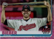 2019 Topps Chrome Update Pink Refractor #100 Shane Bieber All-Star