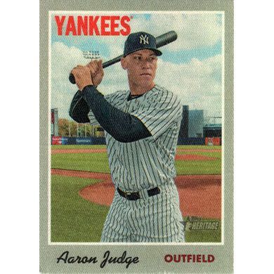 2019 Topps Heritage 70 Cloth Stickers #1 Aaron Judge