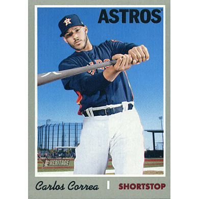 2019 Topps Heritage #423 Carlos Correa SP