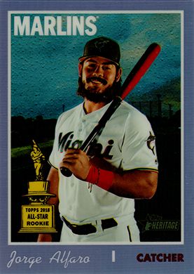 2019 Topps Heritage Chrome Purple Refractor #THC-527 Jorge Alfaro