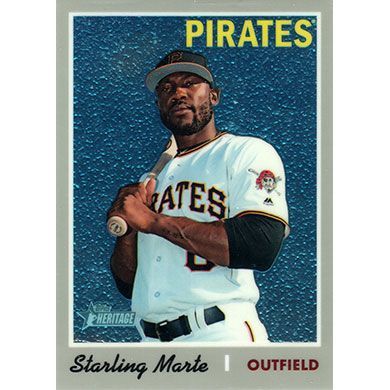 2019 Topps Heritage Chrome #THC-470 Starling Marte