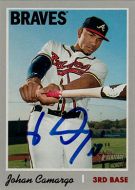 2019 Topps Heritage #206 Johan Camargo Autographed