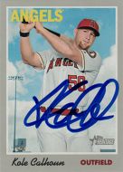 2019 Topps Heritage #4 Kole Calhoun Autographed