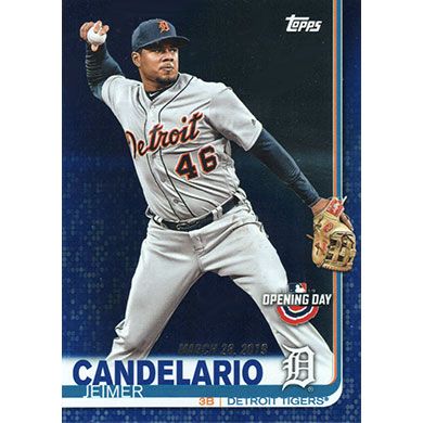 2019 Topps Opening Day Blue Foil #81 Jeimer Candelario