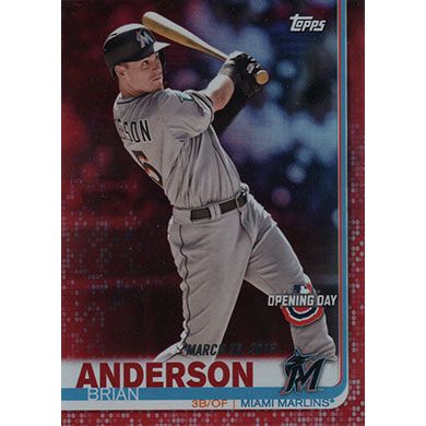 2019 Topps Opening Day Red Foil #16 Brian Anderson