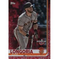 2019 Topps Opening Day Red Foil #187 Evan Longoria